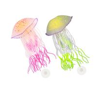 2 pezzi di luminose, decorazioni per acquario in silicone, creature