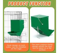 2 pezzi di mangiatoia per conigli per gabbia, mangiatoia polli, scoiattolo,