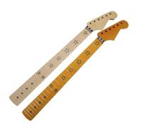 2 pezzi di manico for chitarra marca, tastiera in acero a 22 tasti, dado bloccaggio, intarsio a stella