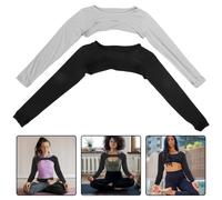 2 pezzi di manicotti rinfrescanti da donna con foro per le dita - Coprispalle