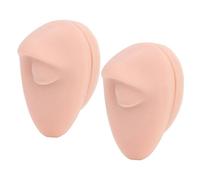 2 pezzi di modello di occhio in silicone morbido, display oculare flessibile per l’esercitazione al piercing, strumento di allenamento dal realistico effetto pelle, con design