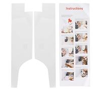 2 pezzi di modello per cestino da shopping grande, modello di taglio in acrilico resistente per cucito fai-da-te, modello di sagoma per borse trasparente con guida di taglio