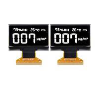 2 pezzi di modulo display OLED da 1,3 pollici, modulo schermo a cristalli liquidi con risoluzione 128x64 e interfaccia a 30 pin, modulo a diodi organici ad emissione di luce per (MRA103-1(bianco))
