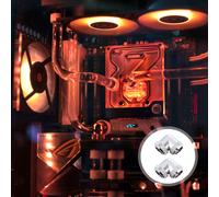 2 pezzi di montaggio per il tubo di raffreddamento dell'acqua del computer di