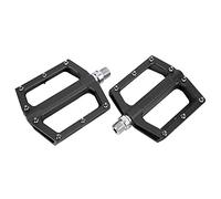 2 pezzi di mountain bike pedali non colpiti non colpiti leggeri piattaforma in lega di bicicletta in lega piatta a pedale piatto per mountain bike ciclistica (Nero)