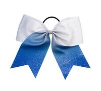 2 pezzi di nastri scintillanti cheer bow fiocchi for capelli cheerleader accessori for da competizione sportiva Per Cheerleaders(Color 5)
