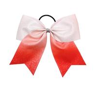 2 pezzi di nastri scintillanti cheer bow fiocchi for capelli cheerleader accessori for da competizione sportiva Per Cheerleaders(Color8)