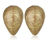 2 pezzi di nido di vespe, resistente alle intemperie, per calabroni sospesi, resistente alle intemperie, per la casa, il balcone, il giardino e le attività all'aperto