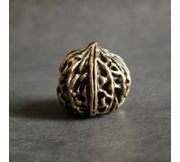 2 pezzi di noce squisita in stile cinese intagliato a mano in noce per esercizi