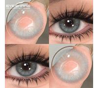 2 pezzi di nuove lenti a contatto colorate per gli occhi, trucco per occhi marroni, lenti di alta qualità blu per occhi grigi, lenti verdi alla moda per occhi per matrimoni e regali di San Valentino,