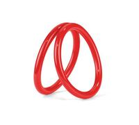 2 pezzi di O-ring di tenuta VMQ rosso, spessore 7 mm, diametro interno 250 mm, O-ring in silicone resistenti alle alte e basse temperature,264x250x7mm