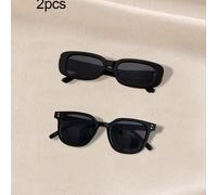 2 pezzi di occhiali di moda per bambini e bambine, con stili adatti a bambini piccoli e ragazzi Tagli Unica,Stile a due punti,occhiali quadratiPC