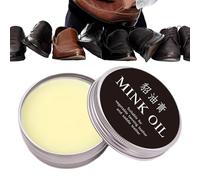 2 Pezzi di Olio di Visone, Crema riparatrice per Pelle, balsamo ricolorante per Pelle Naturale, balsamo per la Cura della Pelle per Auto, per ristrutturare e ripristinare Pelle, mobili