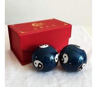 2 pezzi di palla da massaggio per le mani con palla fitness Baoding(Color:a)