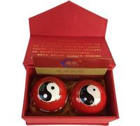 2 pezzi di palla da massaggio per le mani con palla fitness Baoding(Color:b)