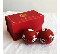 2 pezzi di palla da massaggio per le mani con palla fitness Baoding(Color:e)