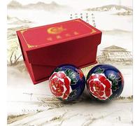 2 pezzi di palla da massaggio per le mani con palla fitness Baoding(Color:f)