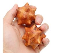 2 Pezzi di Palla per Esercizi per le Mani in Legno, Palla per Massaggio Alle Mani in Legno per Palmi Rilassanti Palle per Massaggi con Punti di Agopuntura Testurizzati per Anziani