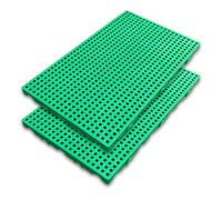 2 Pezzi di Pallet in Plastica, Cuscinetti per Pavimenti Leggeri e Impilabili, Traspiranti e Resistenti All'umidità, per Cuccia, Giardino, Cantina, Patio, Ecc(Green,100x50x5cm/40x20x2in)