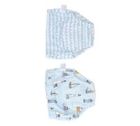 2 pezzi di pantaloni per l'apprendimento in cotone per bambini piccoli, motivo Oceano, riutilizzabili come mutandine apprendistato