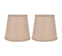 2 pezzi di paralume in tessuto, moderno tela per tela da taci per interni Home in stile europeo E14 Sostituzione dell'ombra leggera per lampade da tavolo lampade a pavimento