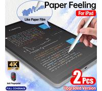 2 pezzi di pellicola protettiva per schermo con sensazione di carta aggiornata per iPad di 10a generazione da 10,9" (2022) / iPad di 11a generazione A16 (2025), film opaco in PET rinforzato, scrittura