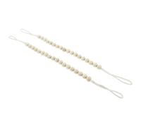 2 pezzi di perline di legno per decorazioni per la casa, cinghie per tende,