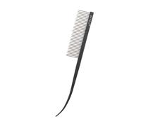 2 pezzi di pettini for demarcazione della punta curva for animali domestici for cani e gatti, pettini for toelettatura in acciaio inossidabile con denti densi(Black)
