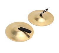 2 pezzi di piatti di dito, piatti da dito della danza del pancia di rame che ballano gli zills strumenti musicali che danzano accessori per ballerino (Gold)
