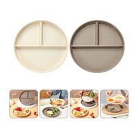 2 pezzi di piatto piano piatto diviso piatto colazione porta alimenti stoviglie