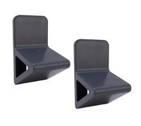 2 pezzi di piede doccia, piede triangolare montato a parete poggiatela i -slittamento pele slip -pele strumento di riposo per il bagno (gray)