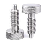 2 pezzi di pistoni a molla retrattili manuali con impugnatura zigrinata M6