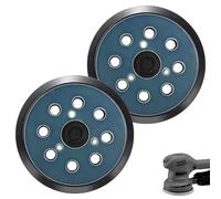 2 pezzi di platorelli di ricambio per levigatrice orbitale Makita, platorello adesivo a 8 fori da 125 mm per MAKITA BO5031, M9204, BO5021, BO5041743081-8 per DeWalt 151281-08 DW4388