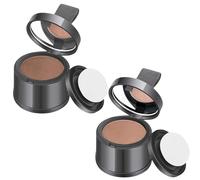 2 Pezzi di Polvere per Ritocchi alla Radice per Capelli per Donne Castano Scuro e Chiaro - Correttore per la Caduta dei Capelli