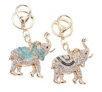 2 Pezzi Di Portachiavi A Diamante Elefante, Decorazione Simpatica Per Animali, Portachiavi Creativi E Alla Moda, Ciondoli Per Sacchetti Da Donna, Accessori Chiave.