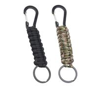 2 Pezzi Di Portachiavi In Paracord, Moschettoni In Corda Intrecciata, Ciondoli In Paracord, Portachiavi In Paracord, Adatti Per Il Campeggio E L'Escursionismo