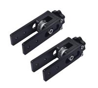 2 pezzi di profilo in alluminio 2020, asse X, tendicinghia sincrona, adatto per Ender-3, CR-10, CR-10S e altre stampanti 3D (nero)