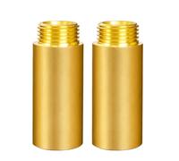 2 pezzi di prolunga per l'installazione in ottone da 1/2 pollici, con chiusura a tubo, resistente alla pressione, per una facile installazione in ogni spina D