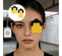 2 pezzi di protezione per gli occhi da tiro standard internazionale, maschera