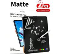 2 pezzi di protezione per lo schermo opaca simile alla carta, compatibile con Huawei MatePad, Galaxy, Honor, Redmi, iPad Air/Pro 11/13/12.9/9.7, S7/S8/S9/S10/Plus/FE, anti-riflesso, sensibile al tocco
