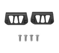 2 pezzi di protezione per servosterzo in lega di alluminio rosso per E Revo 2 0 1/10 RC Car Slayer Pro 4x4 Parti di aggiornamento durevoli con design elegante Accessori per servo (Nero)