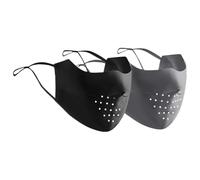 2 pezzi di protezione solare Copertura UV traspirante UPF 50+ Face per le donne riutilizzabili la faccia lavabile per crema solare con cerchi auricolari per sport ciclistici da golf..