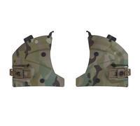 2 Pezzi di Protezioni Auricolari da Montare sui Guida Rail Laterali, Accessori per Caschi, Protezioni per Orecchie per Cosplay Halloween, Prop per Film, Paintball e Giochi CS