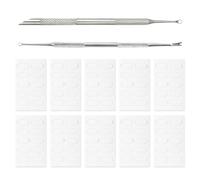 2 Pezzi Di Push In Acciaio Per Nail Art E 10 Pezzi Di Fogli Di Carta Vetrata, Strumenti Di Rimozione Della Pelle Morta, Accessori Per Nail Art Fai -Da -Te.