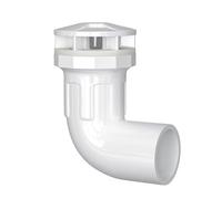 2 Pezzi Di Raccordi A Gomito For Ingresso E Uscita Acquario In PVC Bianco, Accessori Di Collegamento For Progetti Fai Da Te Di Drenaggio For Acquario ID20/25/32/40/50MM(40mm)