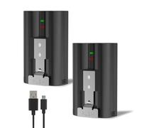 2 pezzi di ricambio da 6040 mAh per videocamera Ring Doorbell 2/3/3Plus/4, batteria a sgancio rapido V4, compatibile con Stick Up Cam (2/3° Gen) e Spotlight Cam