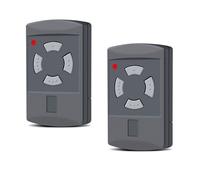 2 pezzi di ricambio per apriporta del garage Hörmann, trasmettitore manuale 40,685 MHz, 4 canali, compatibile con HS2-40, HS4-40, HSE2-40, HSE4-40, HSM2-40, HSM4-40, tasto grigio