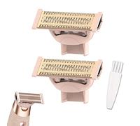 2 pezzi di ricambio per il corpo, compatibili con la finitura touch Flawless Nu Razor Replacement Blades incude a clean brush,Rose Gold