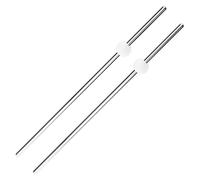 2 pezzi di ricambio per lavandino pop-up, 13,5 mm, diametro sfera in plastica, lunghezza 200 mm, leva dei rifiuti pop-up in acciaio inox