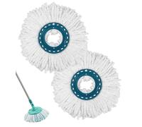 2 Pezzi di Ricambio Per Mop Per Pavimenti in Microfibra Compatibil Con Leifheit Clean Twist Disc Mop Active Ricariche Per Mocio,Molto assorbente,Adatto a tutti i pavimenti,Lavabile in lavatrice